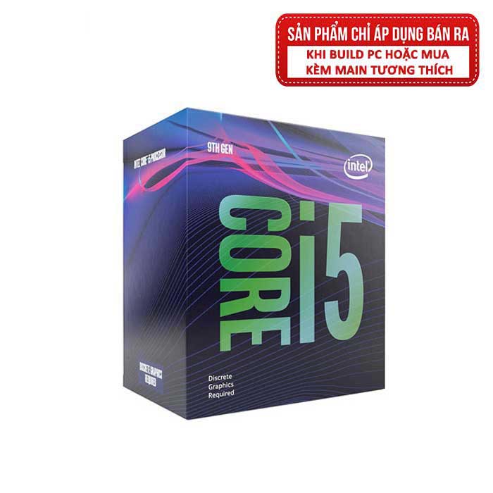 CPU Intel Core i5 9400F (4.10GHz, 9M, 6 Cores 6 Threads) Box Chính Hãng (Không GPU)